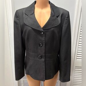 Kasper Grey Blazer Jacket Women’s Size 14